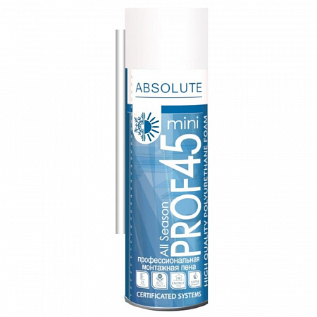 Бытовая всесезонная монтажная пена PHG Absolute PROF 45 с трубочкой 250 ml