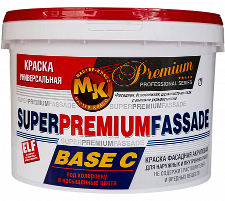 Фасадная Краска База С «Super Premium Fassade» 10 л