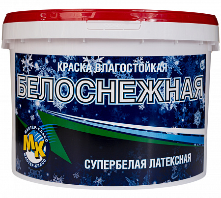 Краска латексная «Белоснежная» 4 кг.